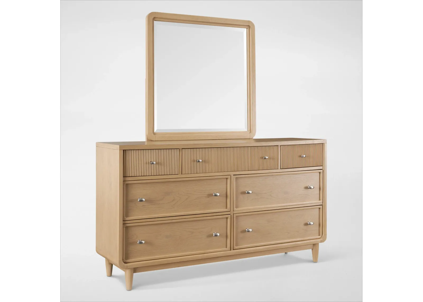 Santa Monica Dresser and Mirror - Natural