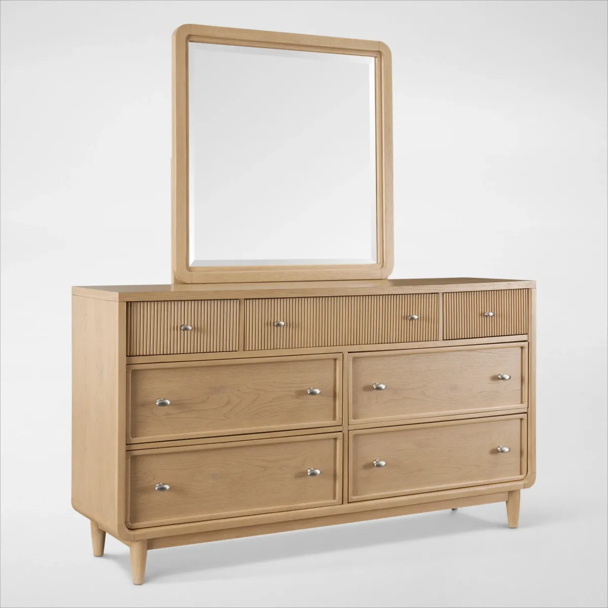 Santa Monica Dresser and Mirror - Natural