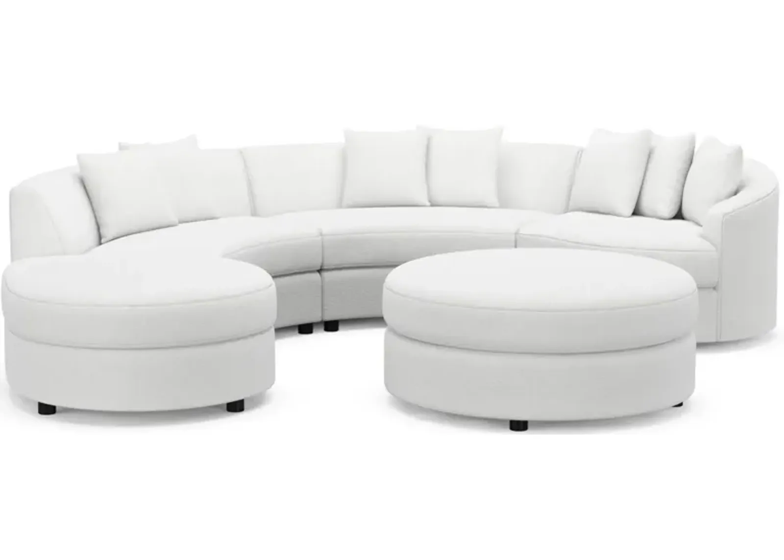 Allegra 4-Piece Sectional with Left-Facing Chaise and Ottoman