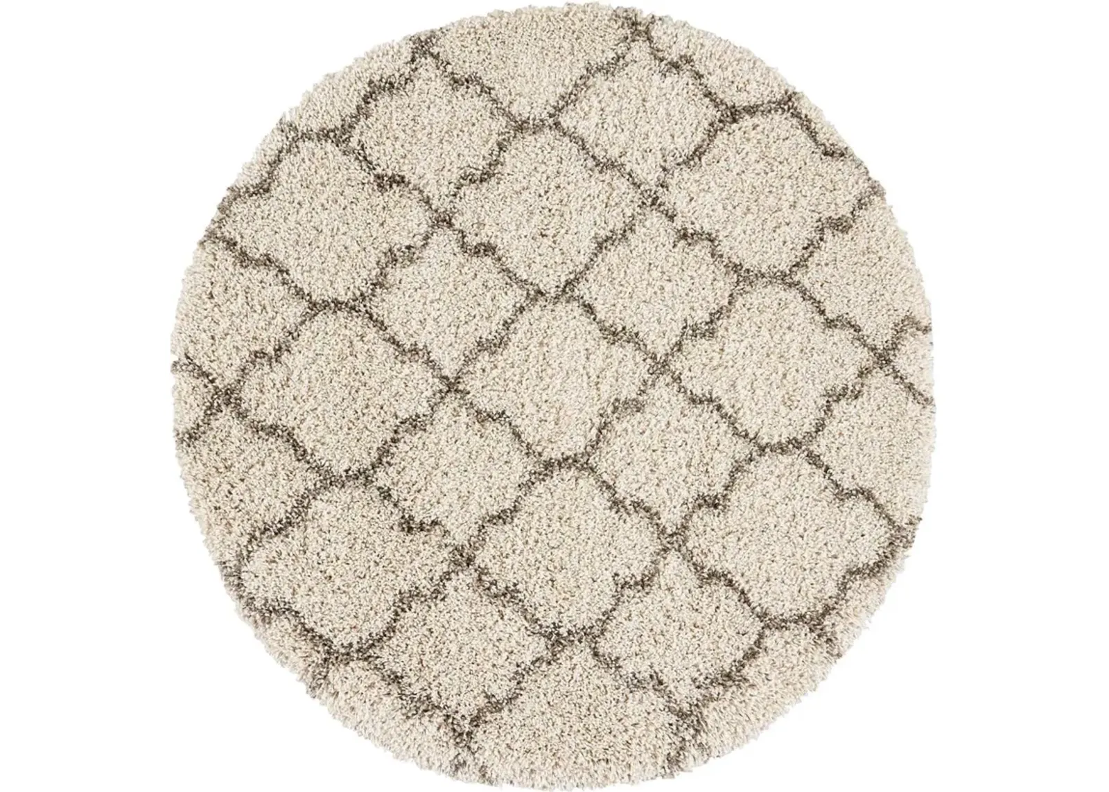 Milano 4' Round Area Rug - Cream