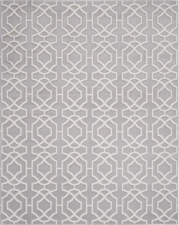 Holly 9' x 12' Area Rug - Gray/White