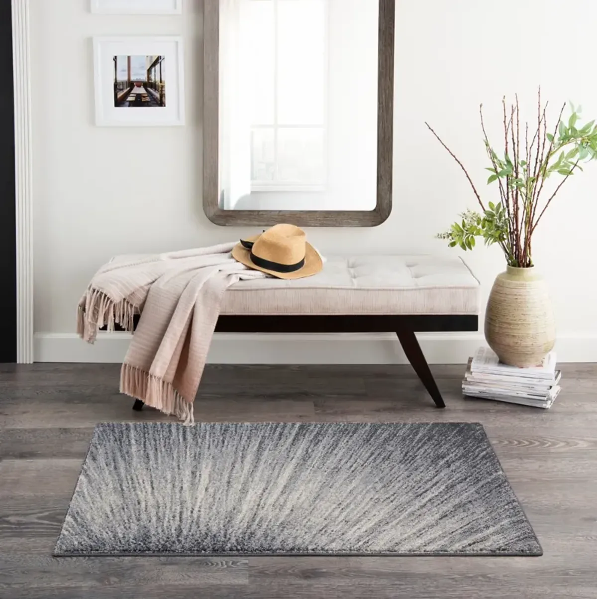 Marleen 2' x 4' Runner - Gray