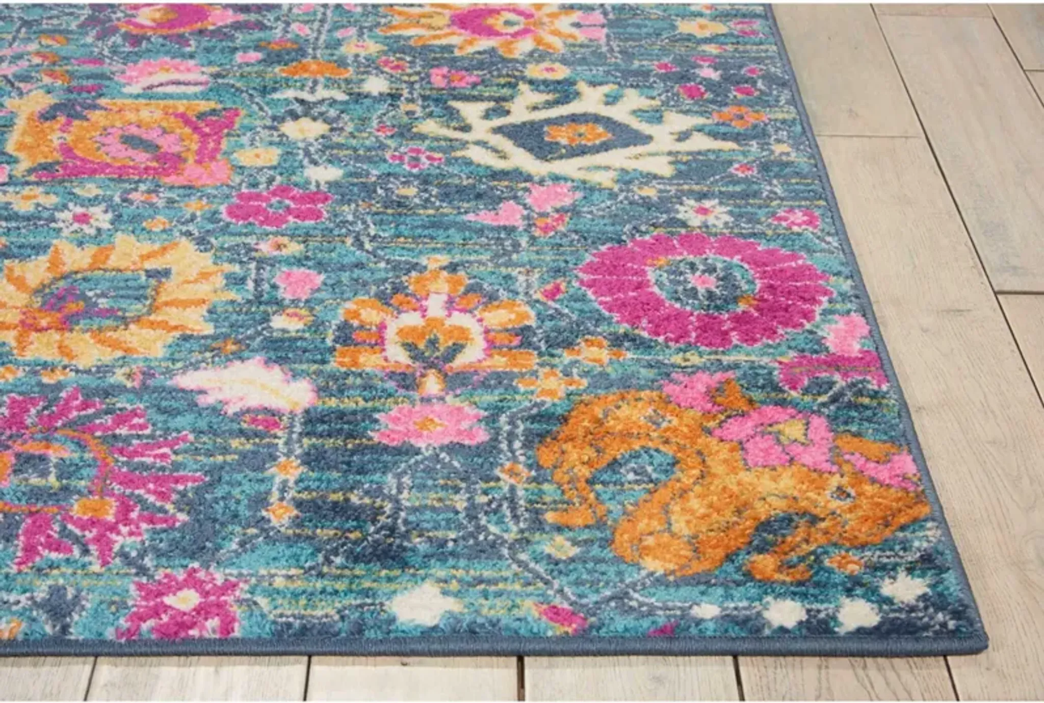 Tralee 4' x 6' Area Rug - Denim | Furniture.com