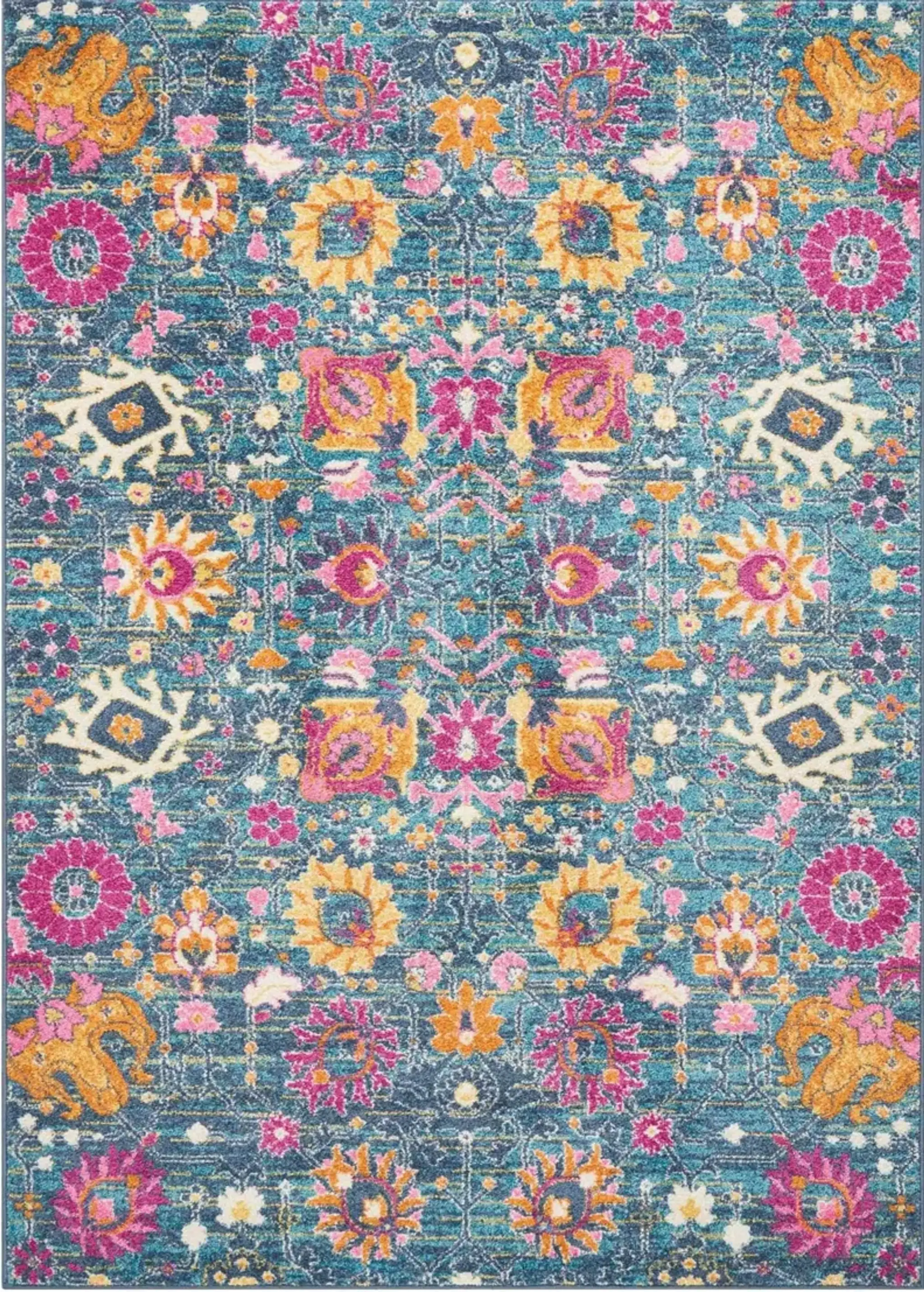 Tralee 4' x 6' Area Rug - Denim | Furniture.com