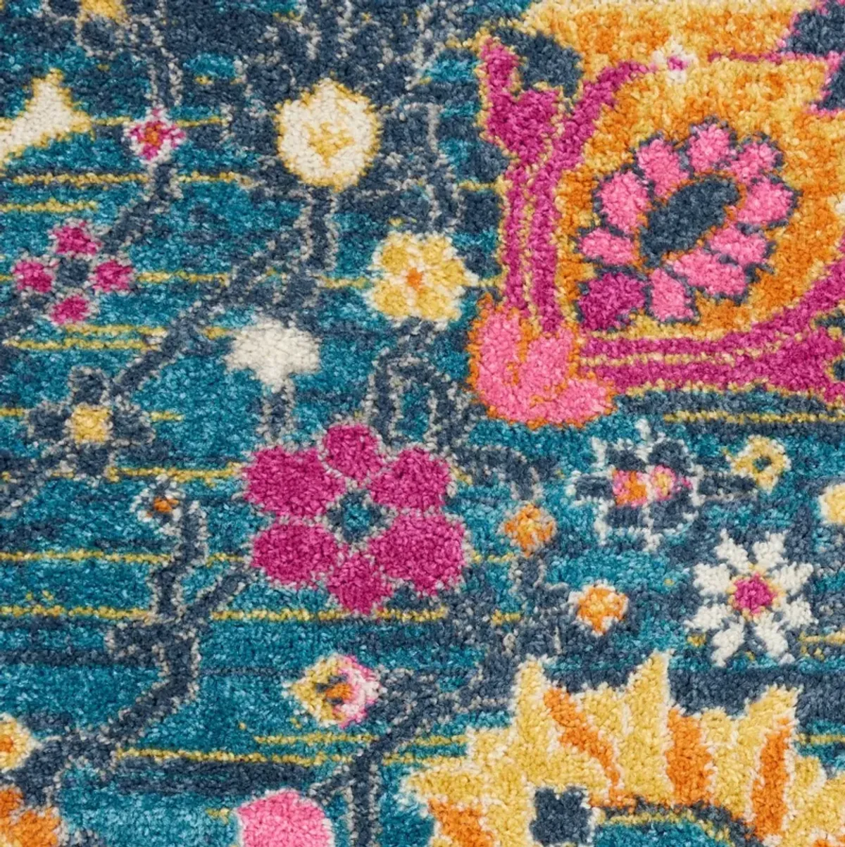 Tralee 5' Round Area Rug - Denim