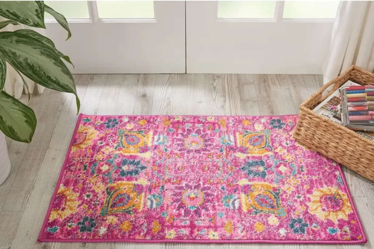 Tralee 2' x 3' Area Rug - Fuchsia