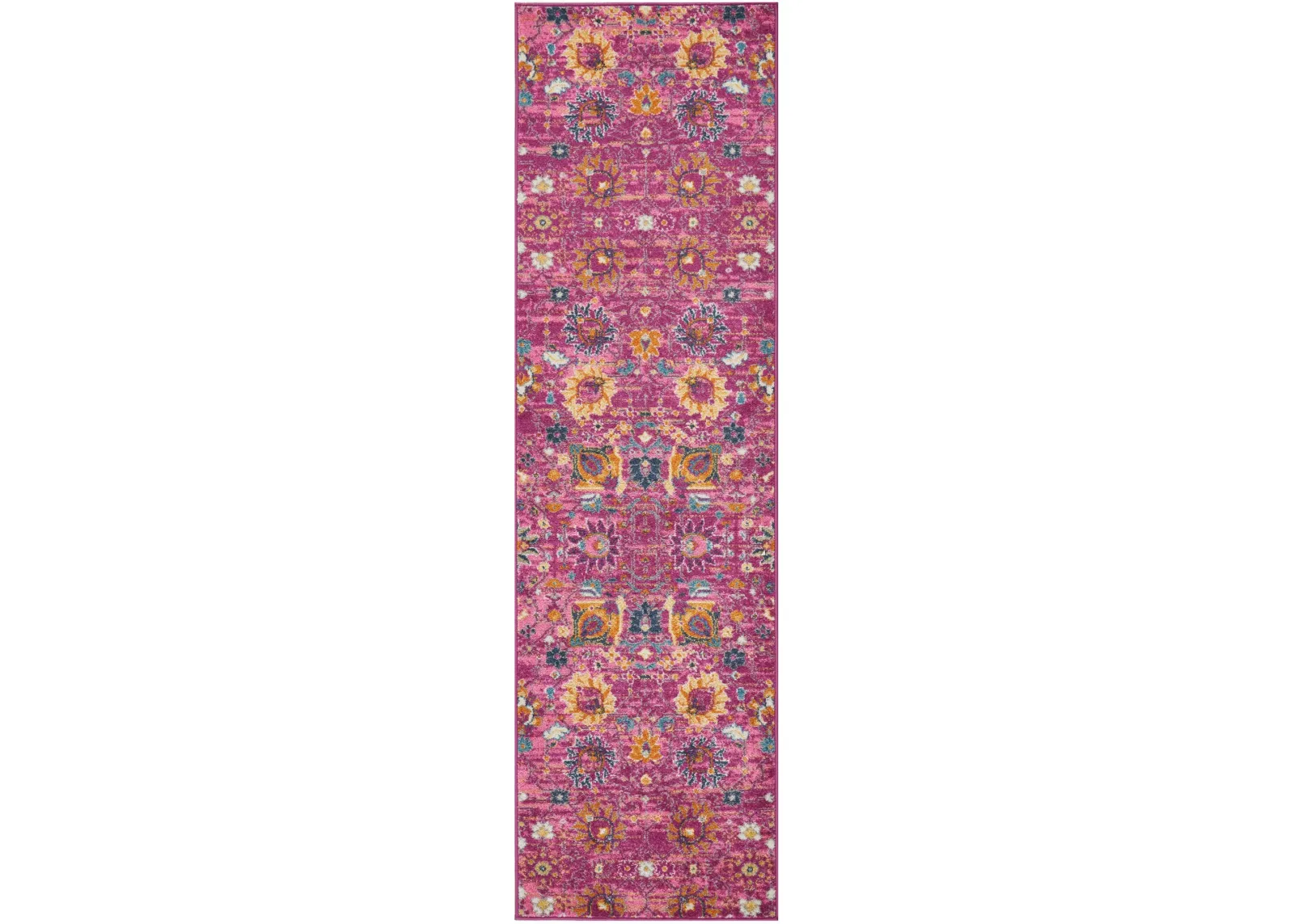 Tralee 2' x 10' Runner - Fuchsia