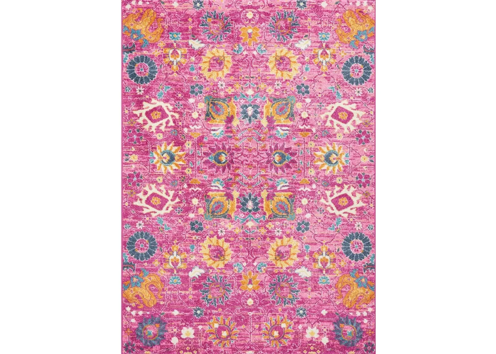 Tralee 4' x 6' Area Rug - Fuchsia