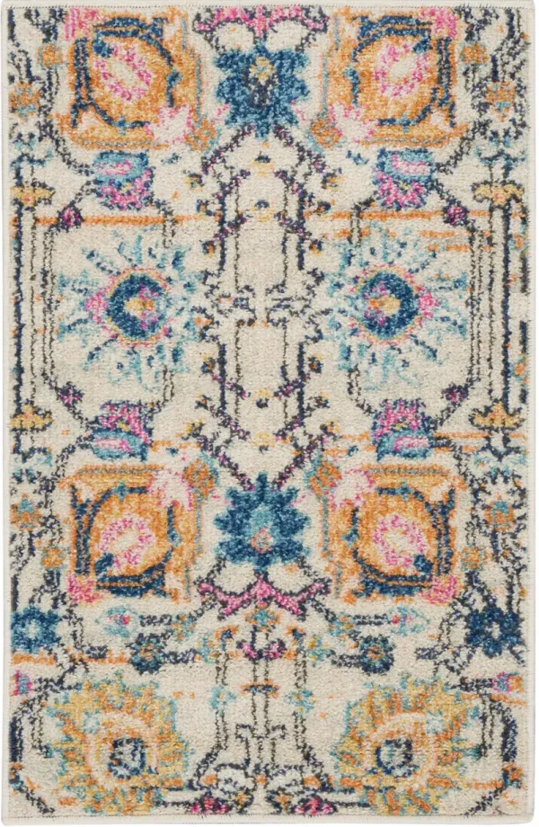 Tralee 2' x 3' Area Rug - Ivory Multicolor