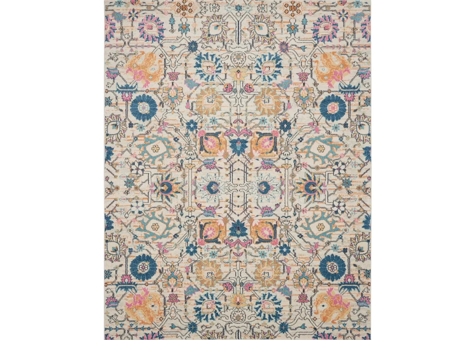 Tralee 7' x 10' Area Rug - Ivory Multicolor