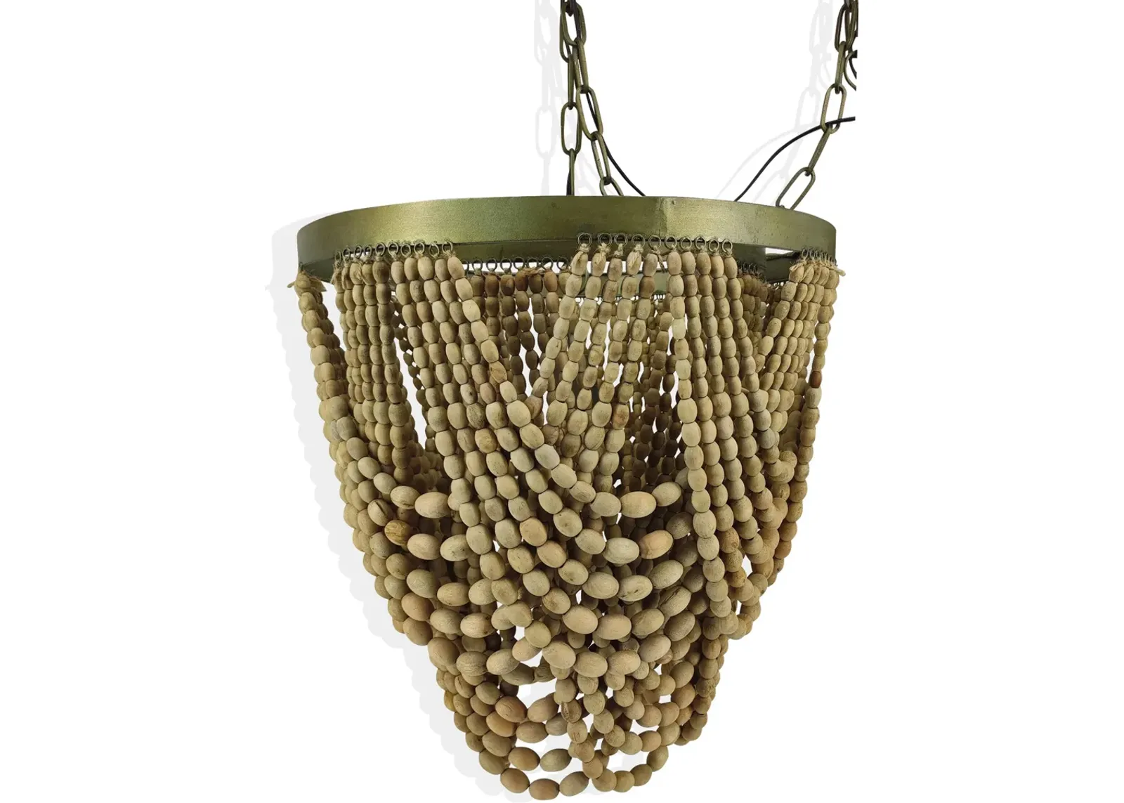 Natural Beaded Chandelier