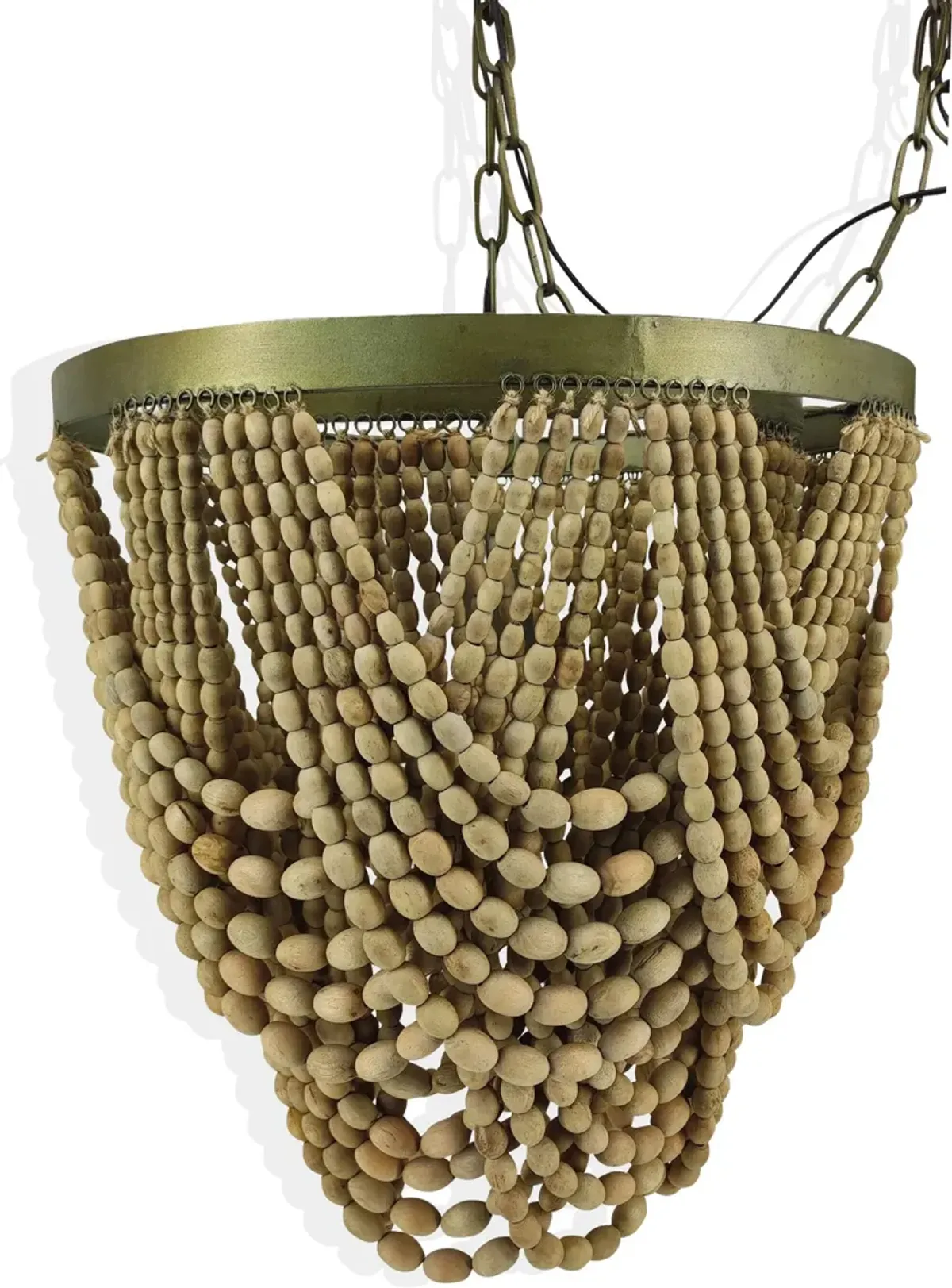 Natural Beaded Chandelier