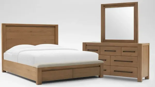 Tremont 5-Piece King Storage Bedroom Set with Dresser and Mirror