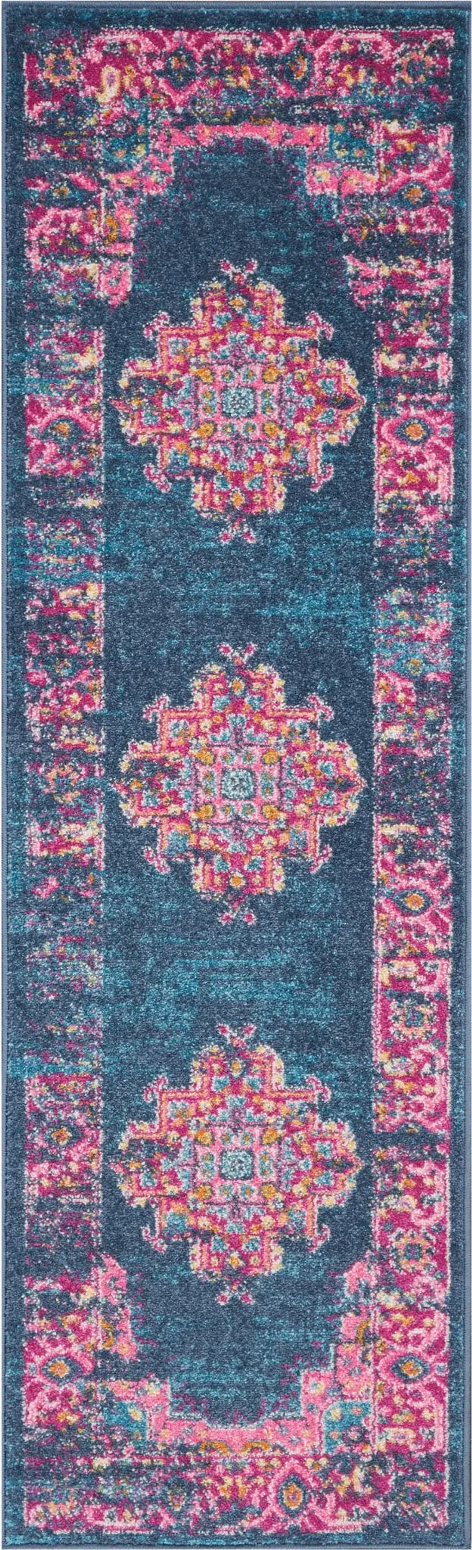 Tralee 2' x 6' Runner Rug - Blue