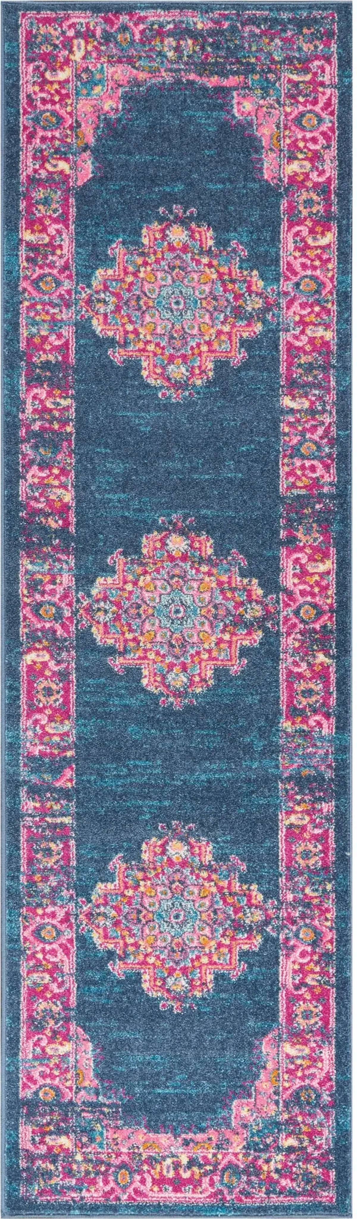 Tralee 2' x 10' Runner Rug - Blue