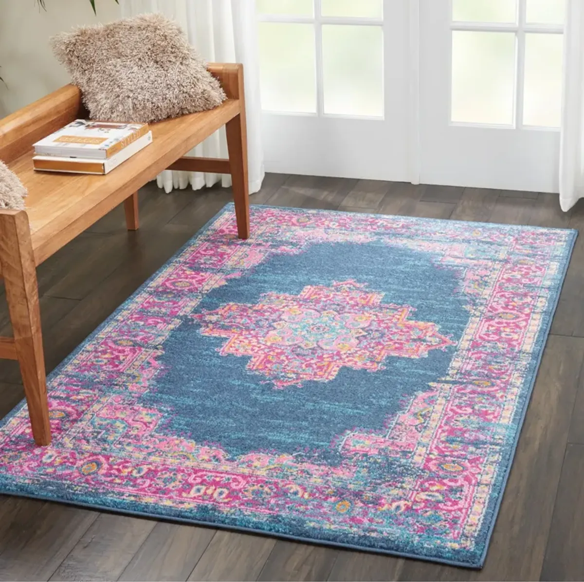 Tralee 4' x 6' Area Rug - Blue