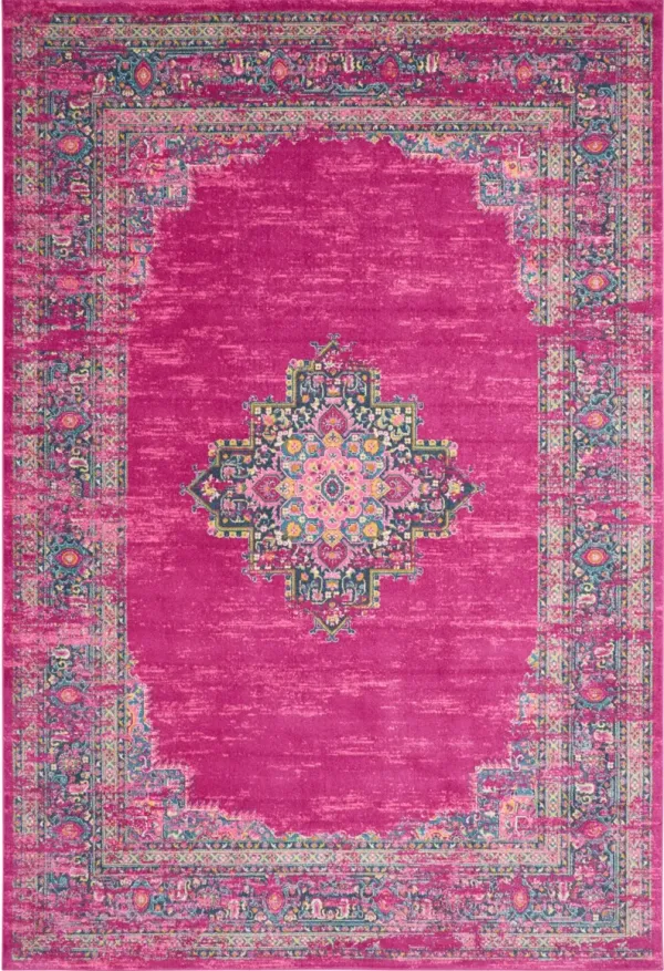 Tralee 10' x 14' Area Rug - Fuchsia