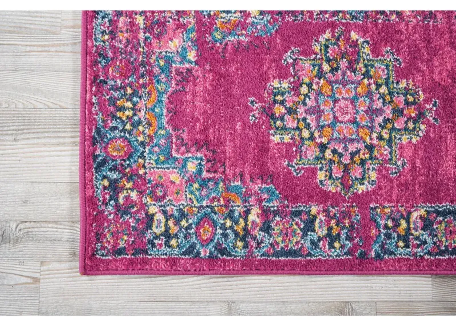 Tralee 2' x 6' Runner Rug - Fuchsia