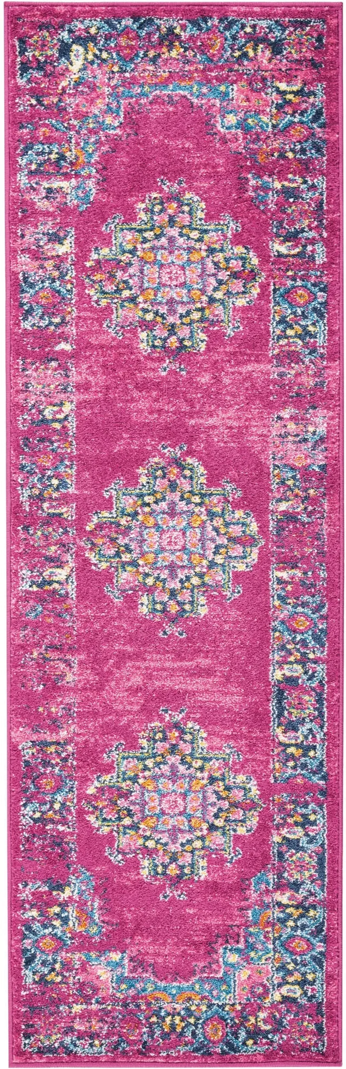 Tralee 2' x 6' Runner Rug - Fuchsia