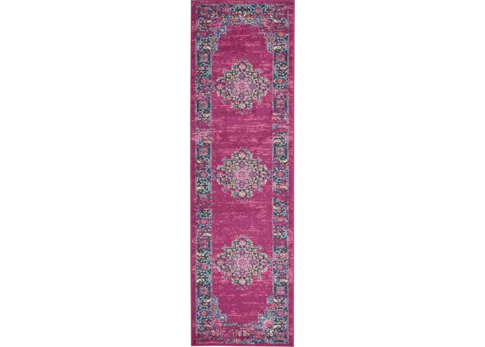 Tralee 2' x 8' Runner Rug - Fuchsia