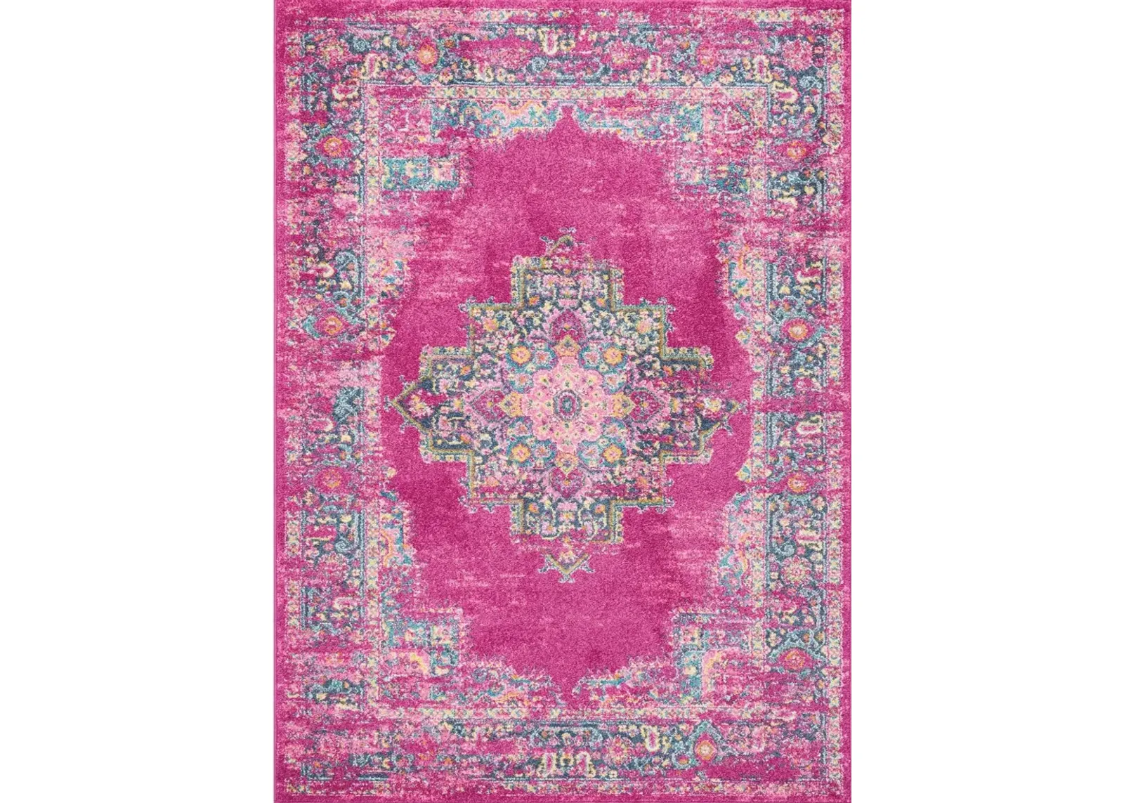 Tralee 4' x 6' Area Rug - Fuchsia