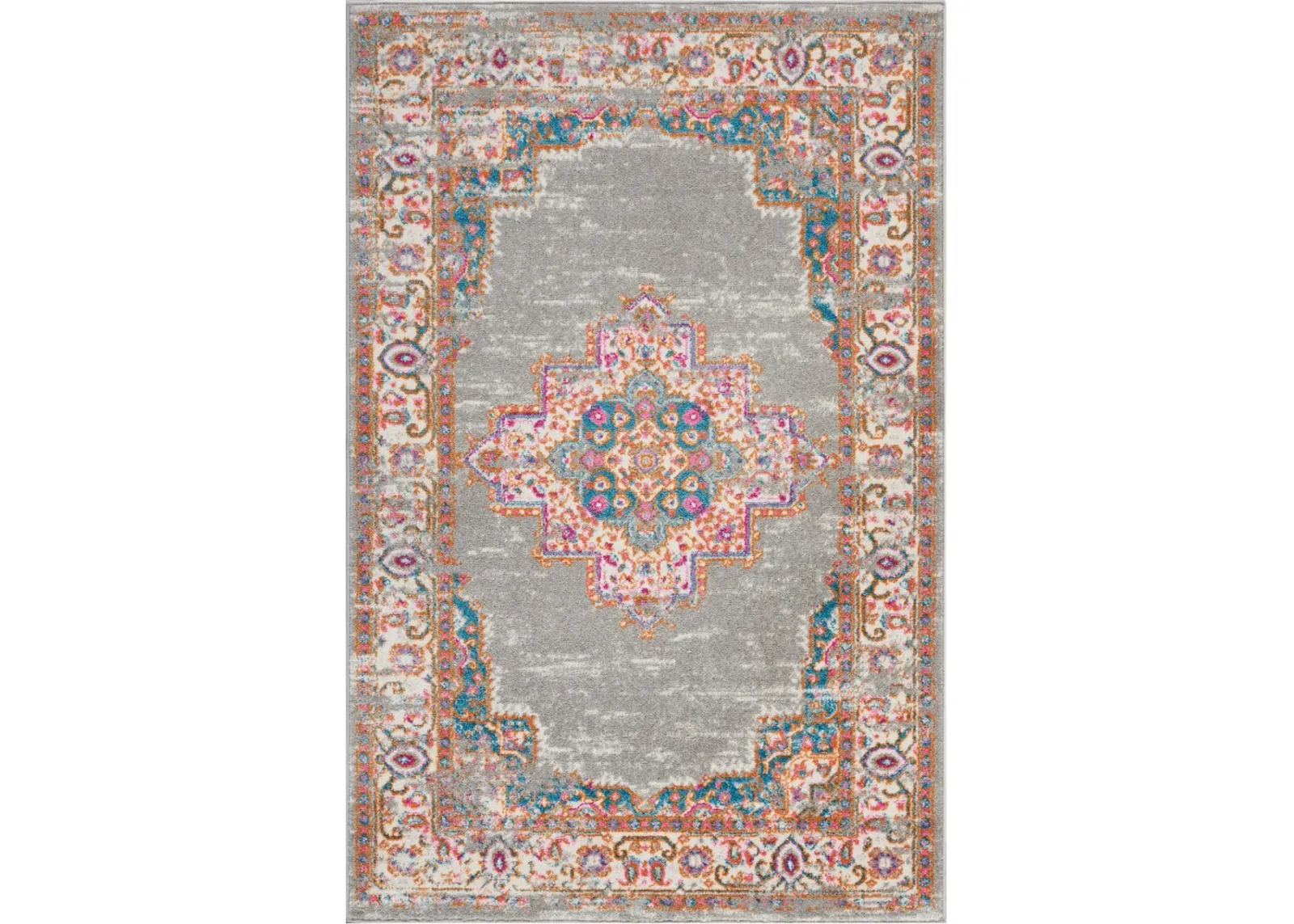 Tralee 4' x 6' Area Rug - Gray