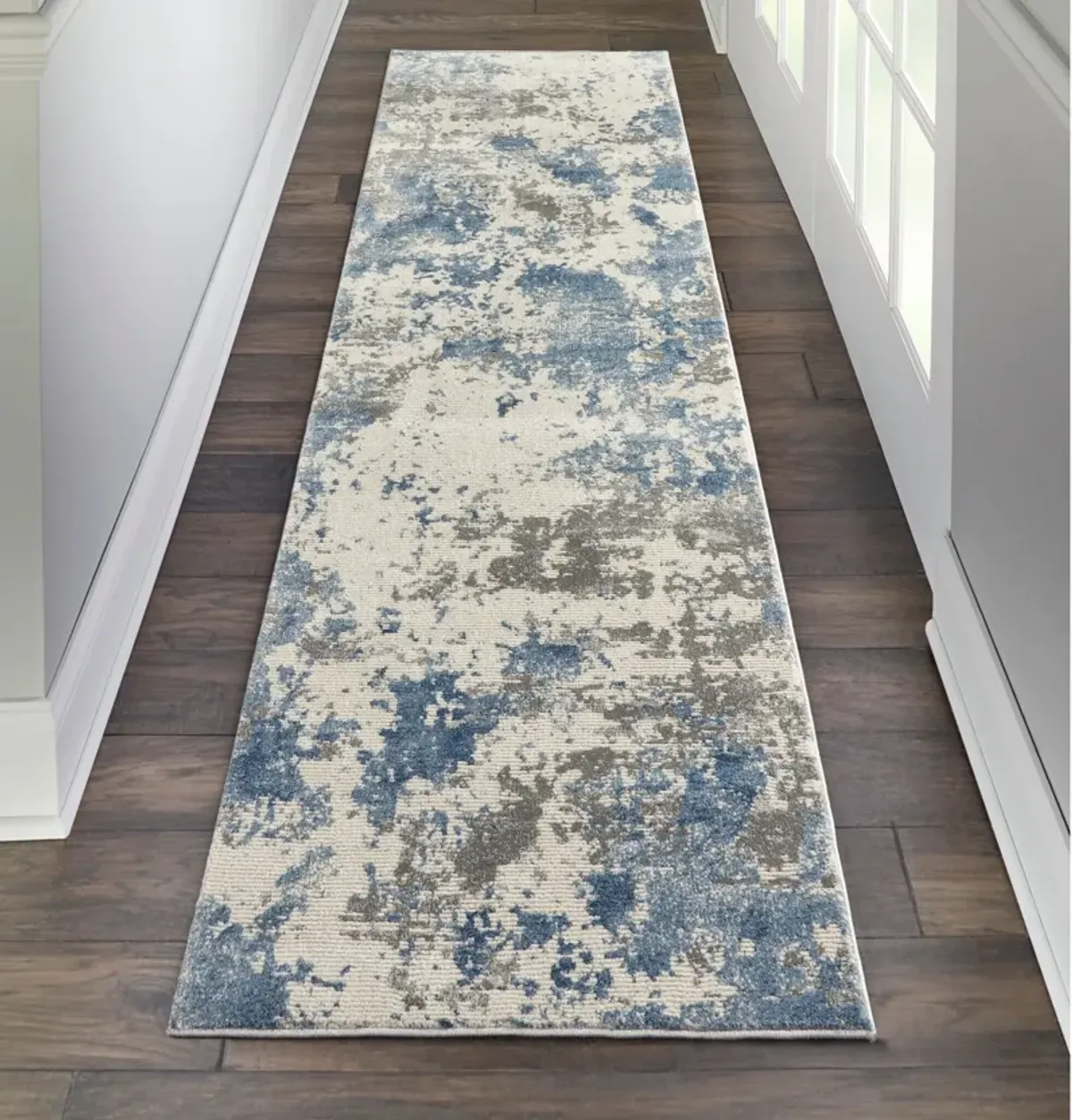 Pembrook 2' x 8' Runner Rug - Blue/Gray