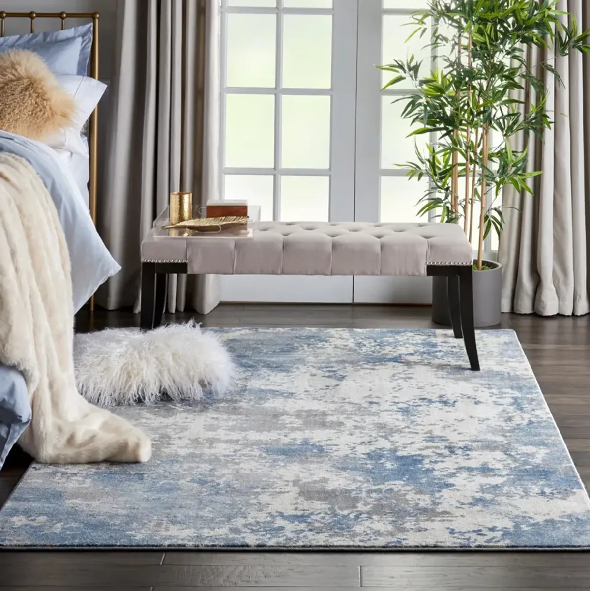 Pembrook 4' x 6' Area Rug - Blue/Gray