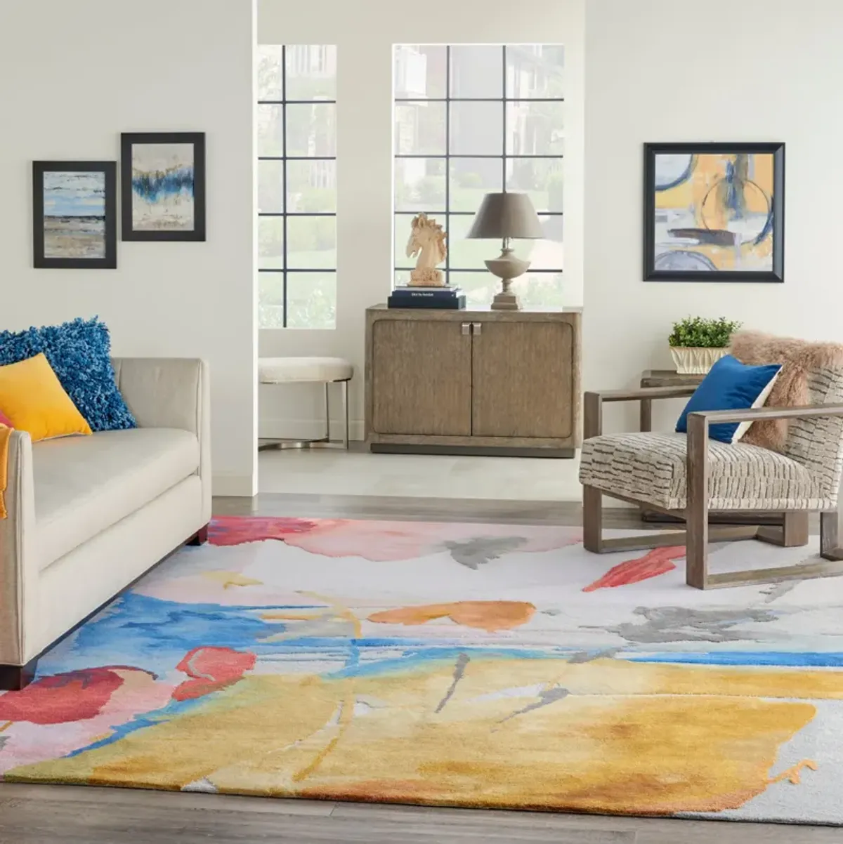 Shae 9' x 12' Area Rug - Multicolor