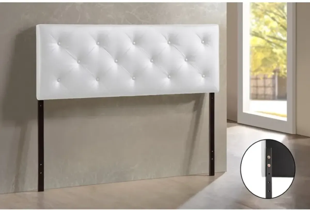 Sharley Queen Upholstered Headboard - White