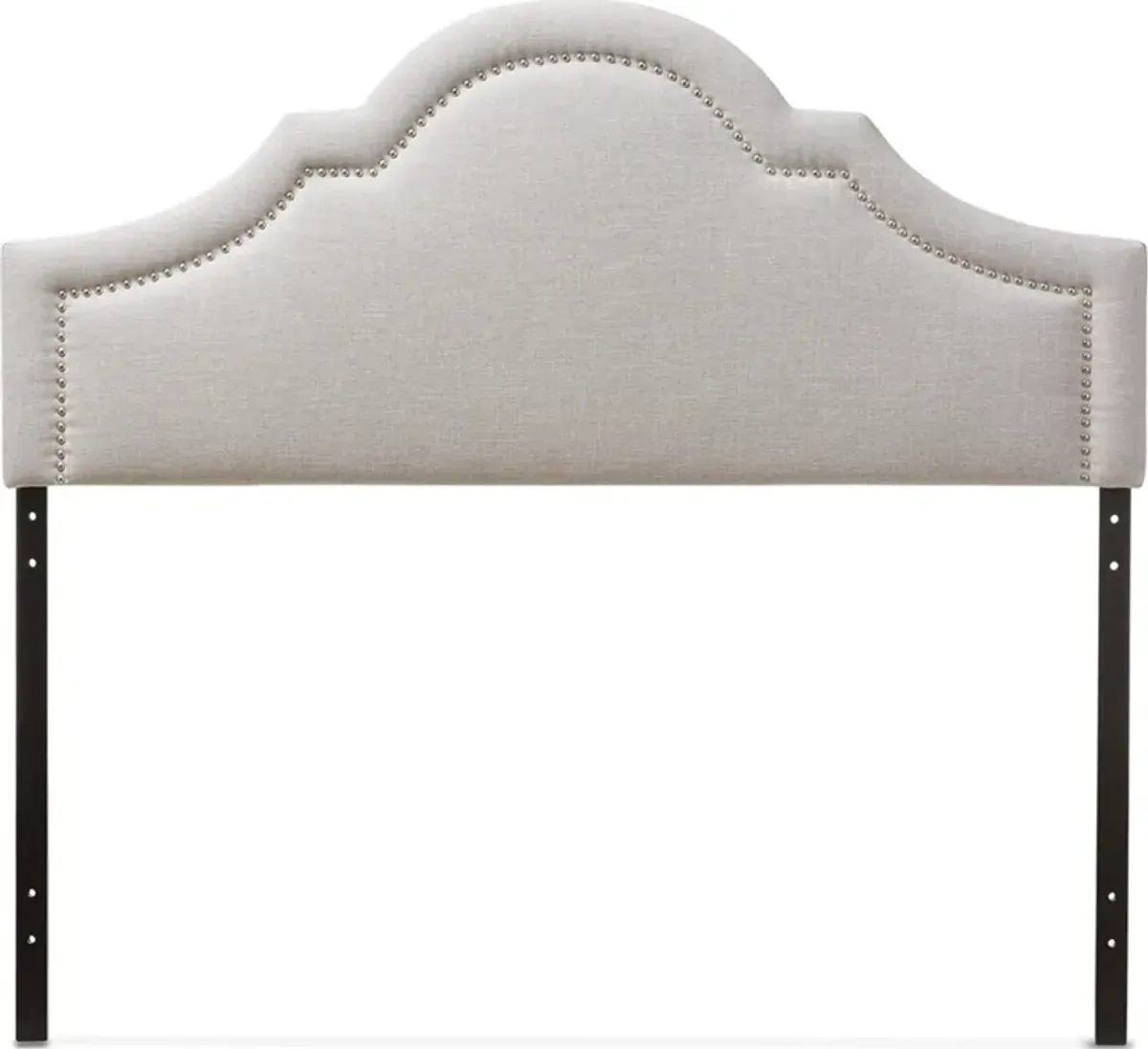 Nissa Queen Upholstered Headboard - Grayish Beige