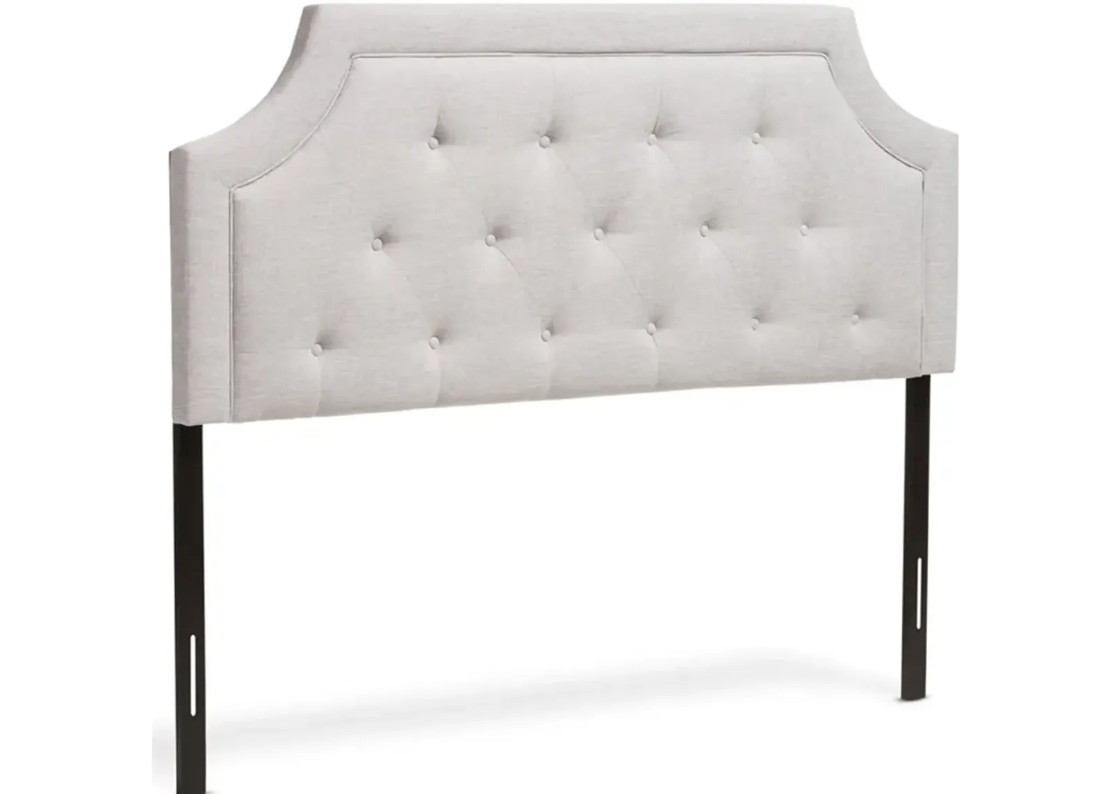 Paulette Queen Upholstered Headboard - Grayish Beige