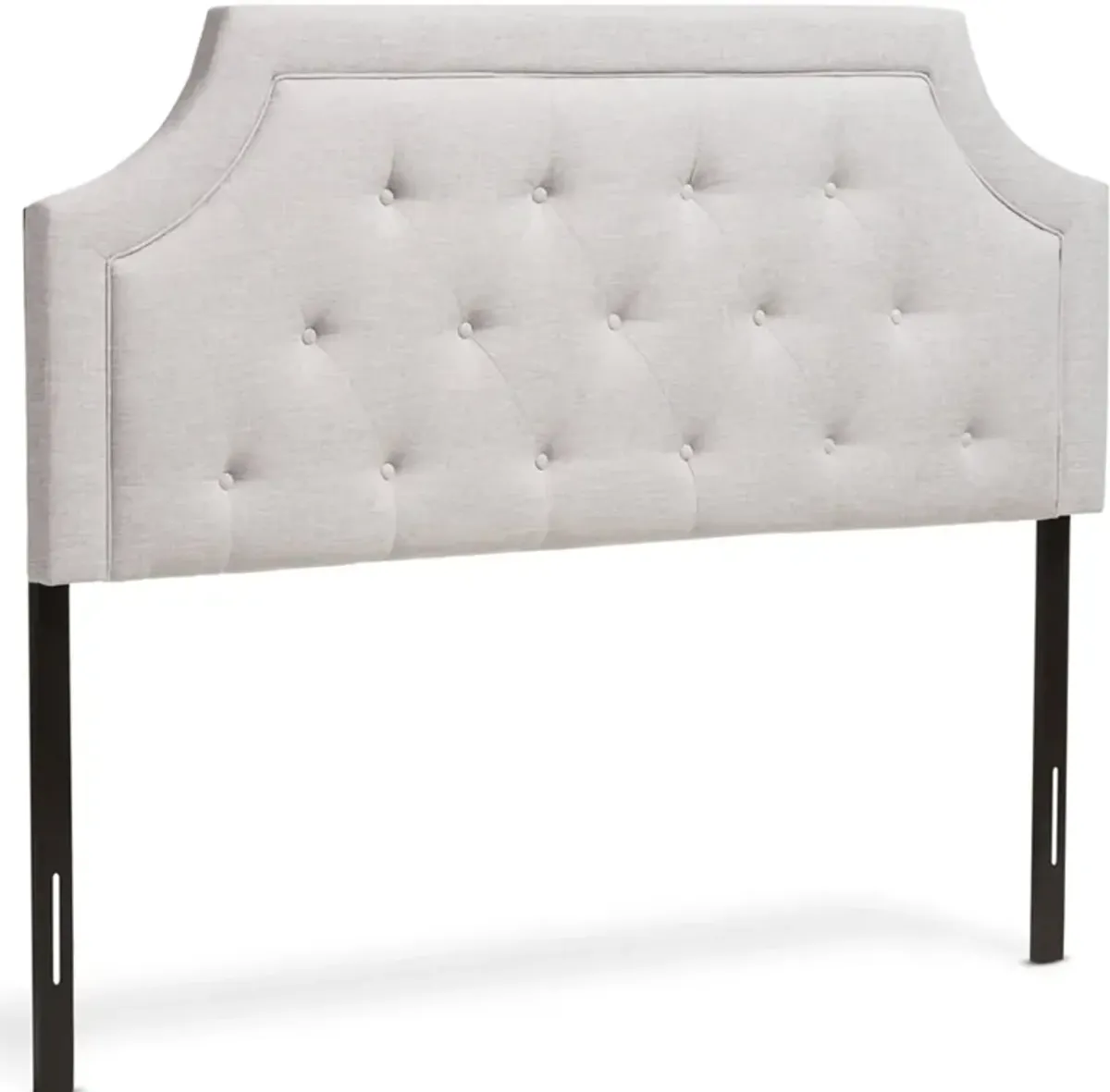 Paulette Queen Upholstered Headboard - Grayish Beige