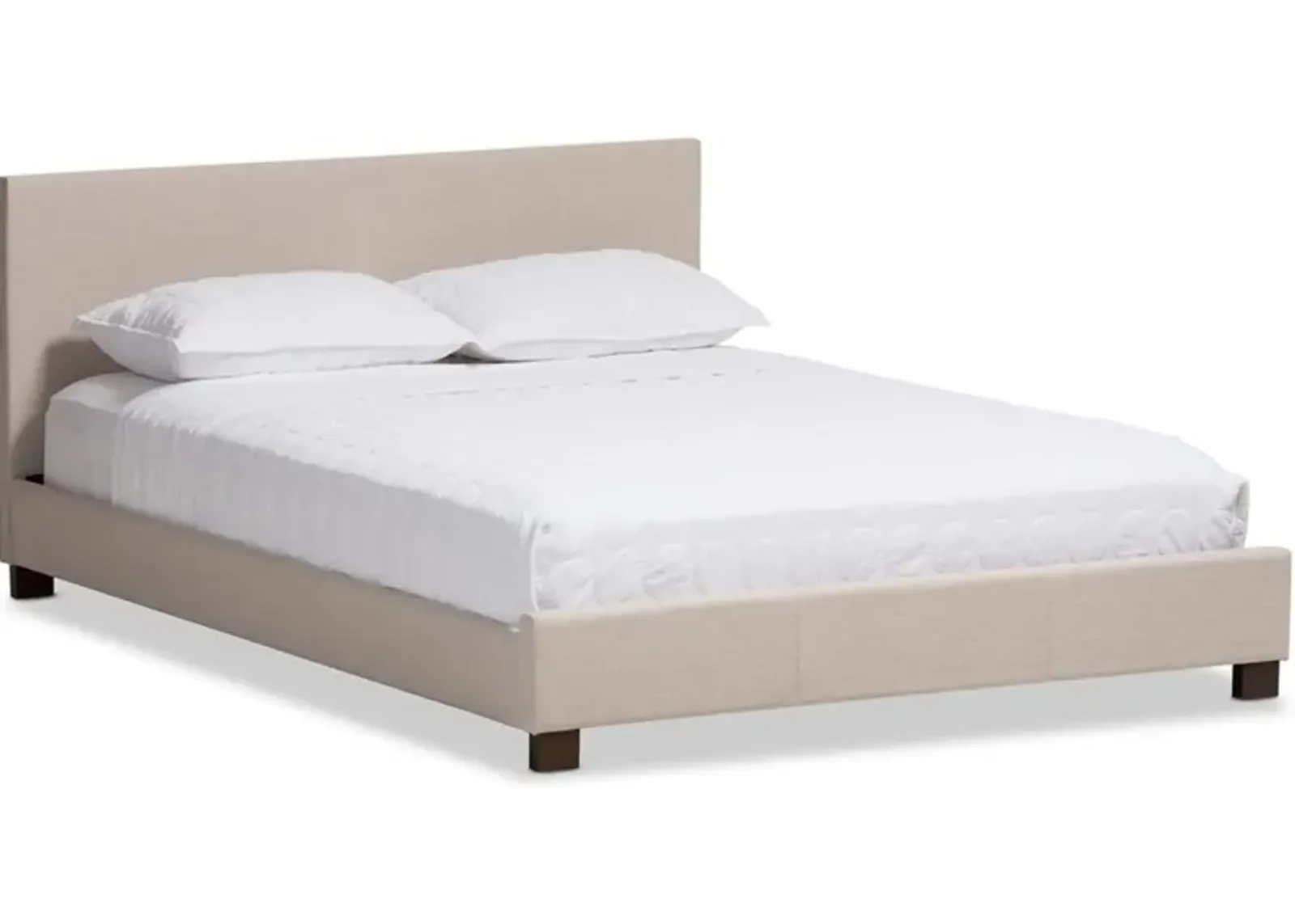 Jody Full Upholstered Platform Bed - Beige