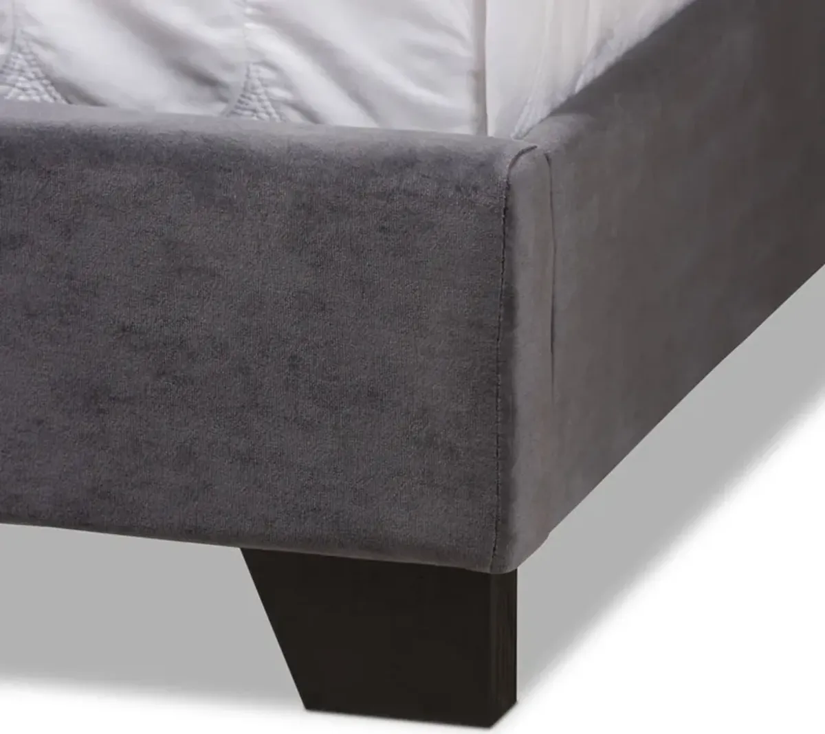 Noen Queen Upholstered Bed - Dark Gray