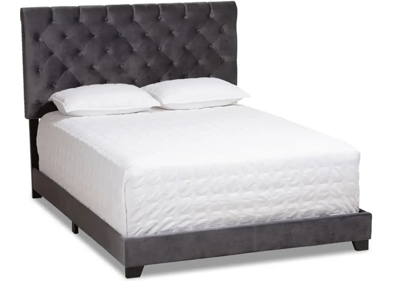 Noen Queen Upholstered Bed - Dark Gray