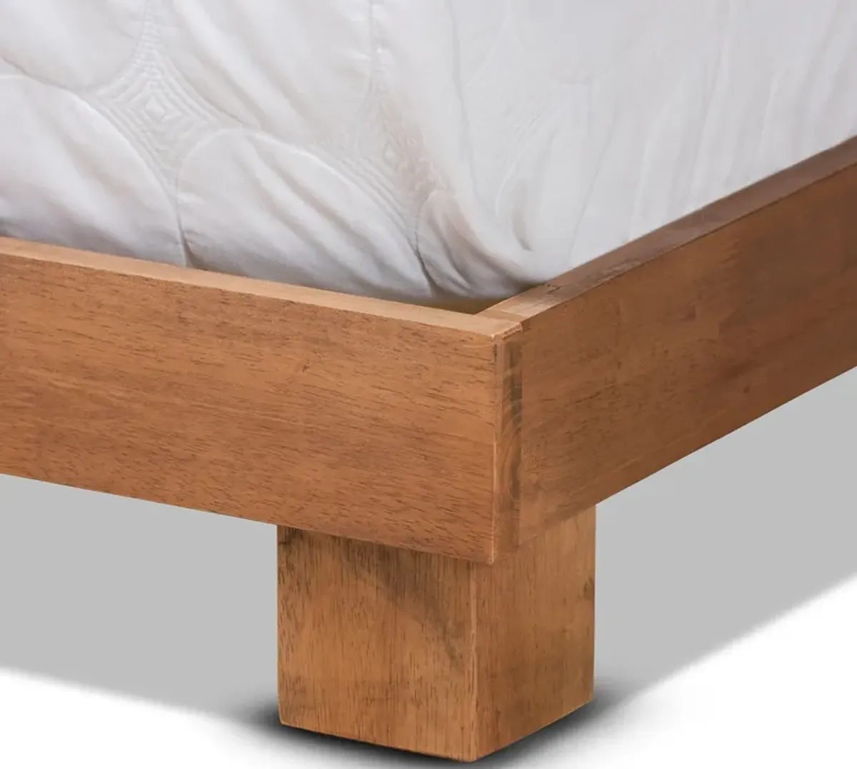 Aviva King Platform Bed - Walnut Brown