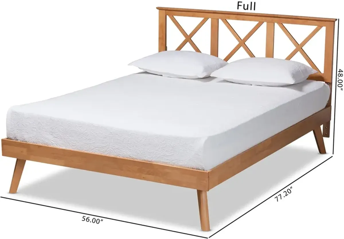 Berenice Queen Platfom Bed - Brown