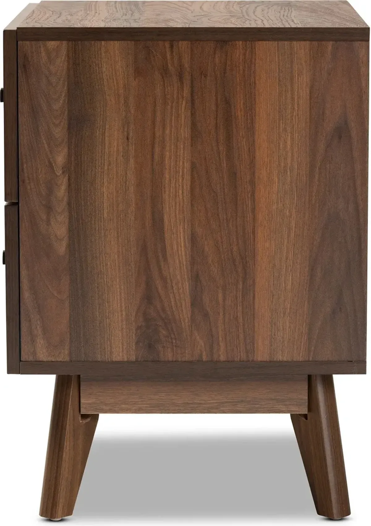 Betania 2 Drawer Nightstand - Walnut Brown