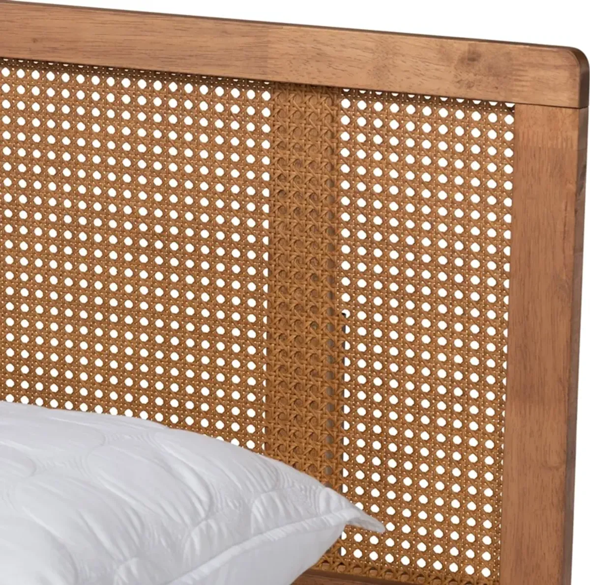 Leonida Full Platform Bed - Ash Walnut