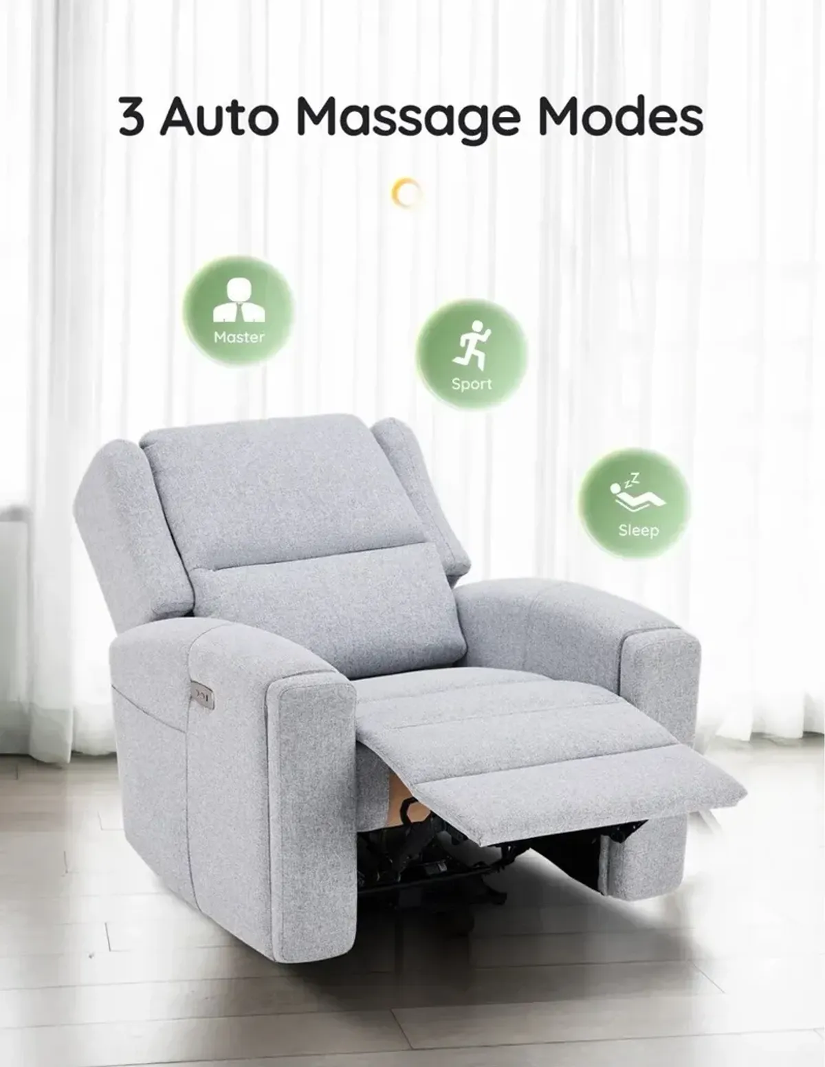 Shiatsu Massage Recliner - Blue