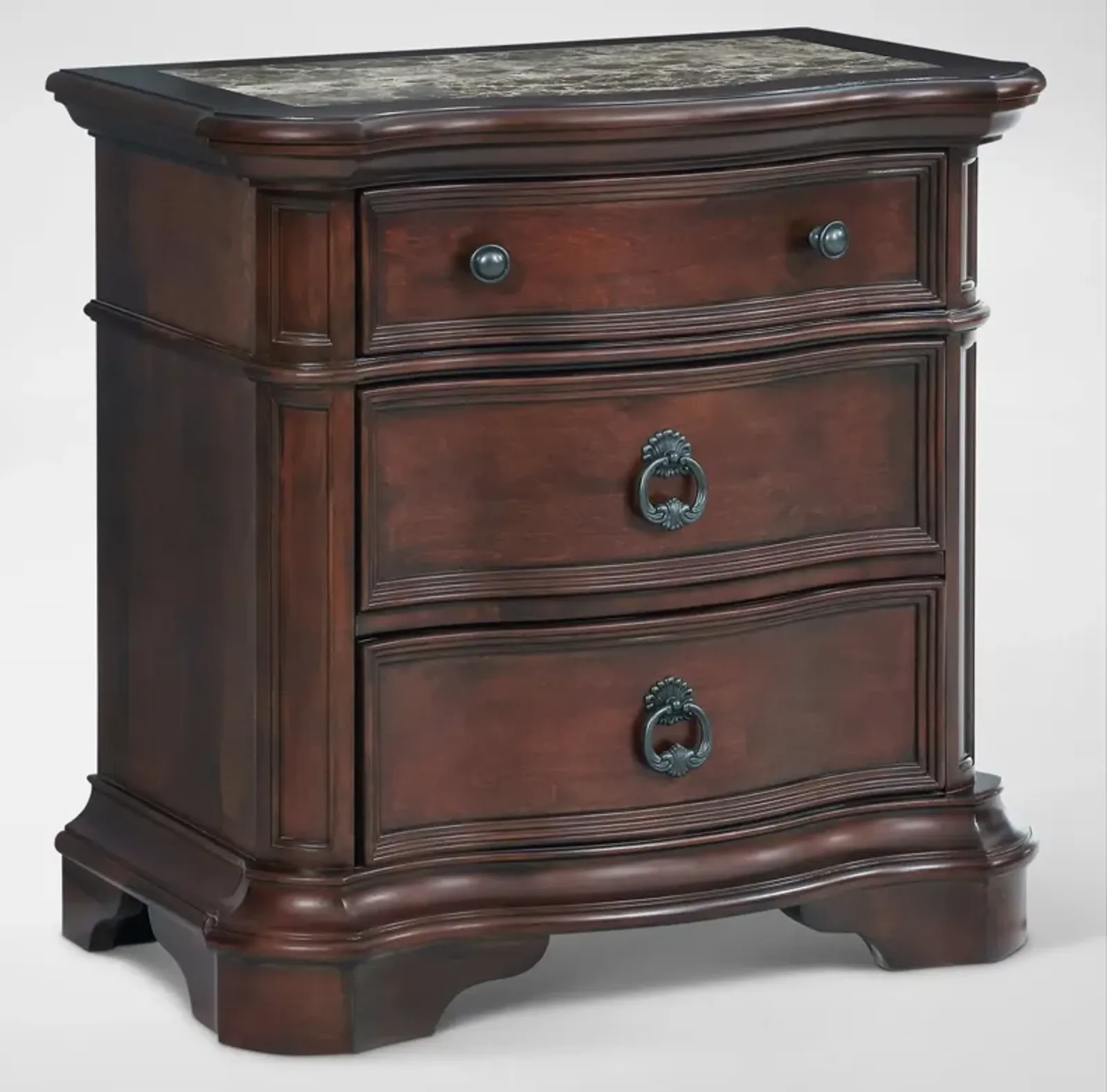 Gramercy Park Nightstand with USB Charging - Mahogany