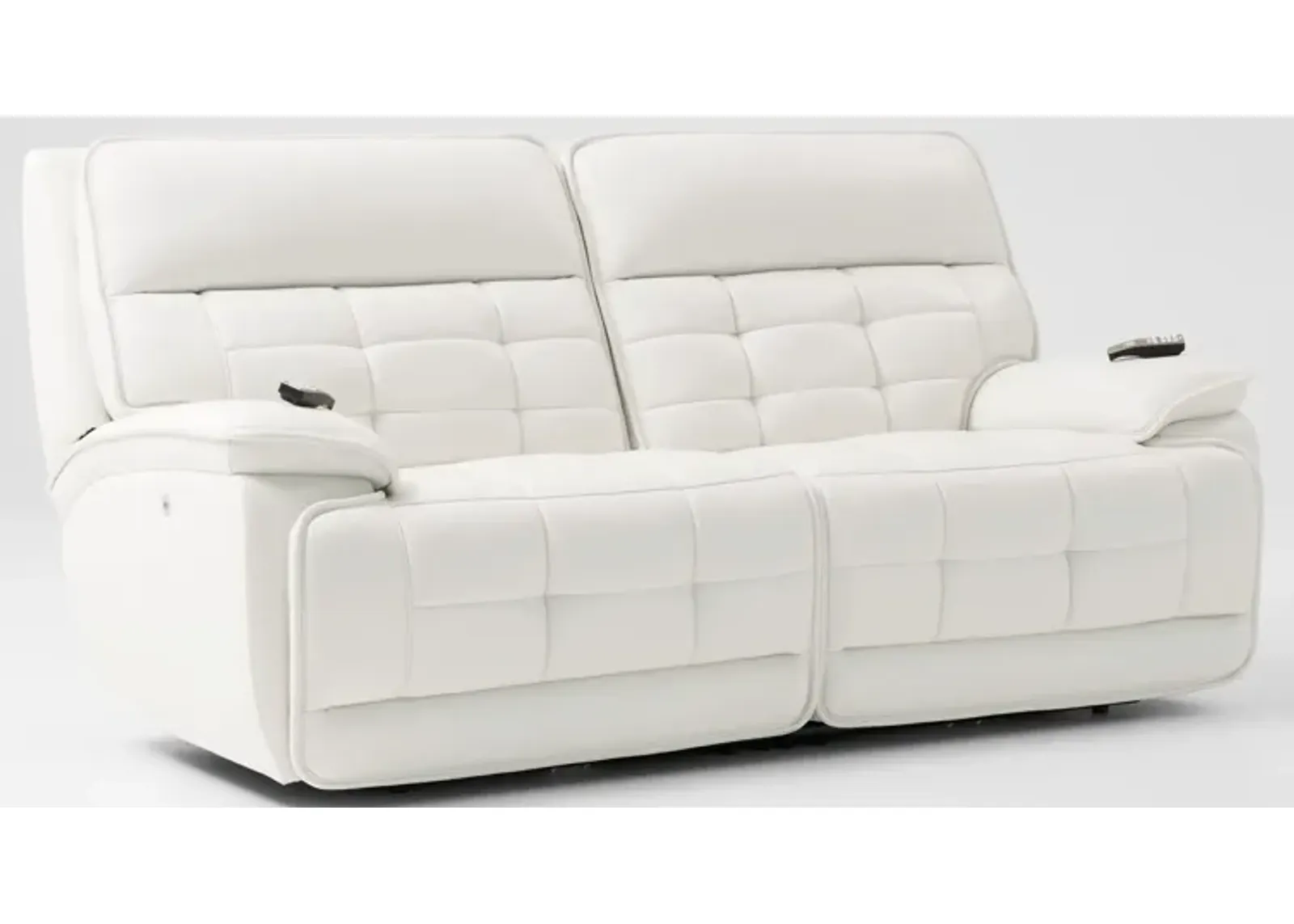 Cascade 2-Piece Triple-Power Reclining Sofa - White