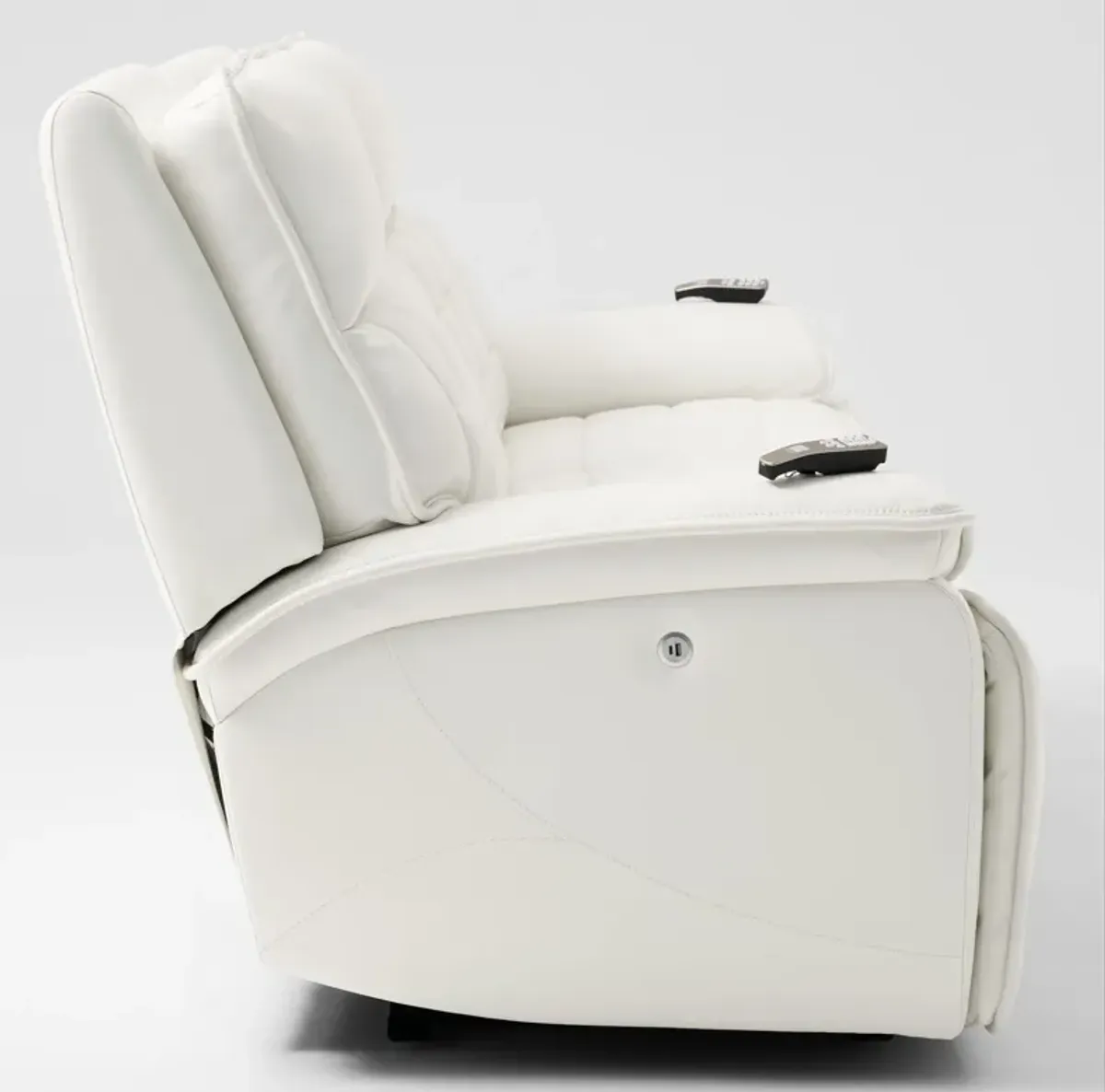 Cascade 3-Piece Triple-Power Reclining Sofa - White