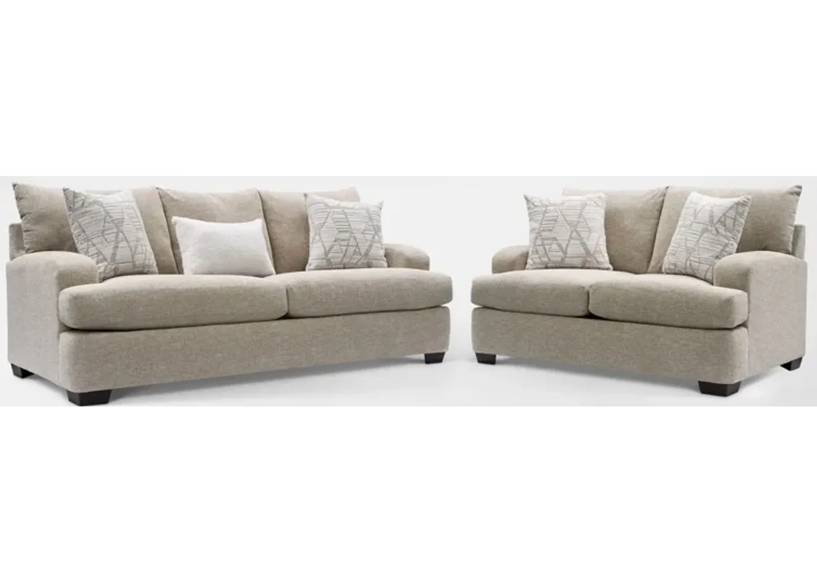 Roslyn Sofa and Loveseat Set