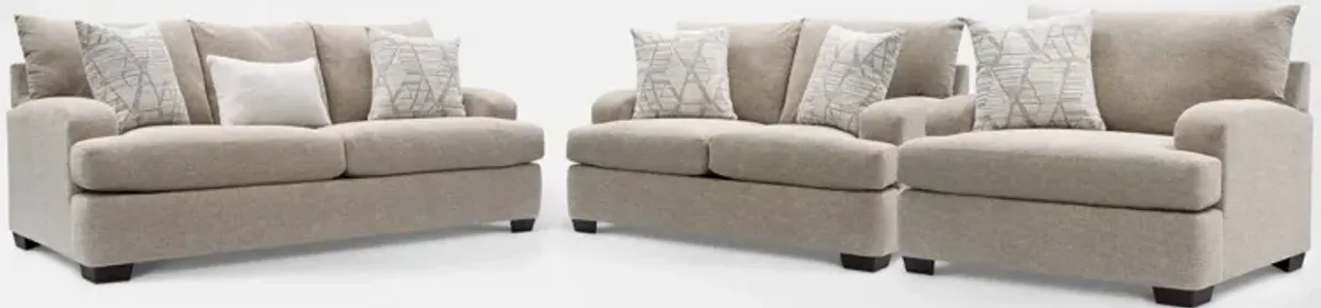 Roslyn Sofa, Loveseat and Chair Set