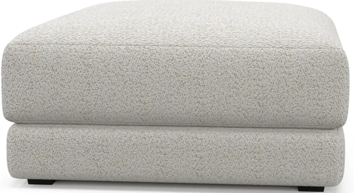 Malibu Ottoman - River Rock Ivory