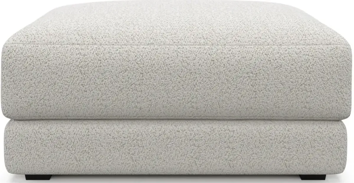 Malibu Ottoman - River Rock Ivory