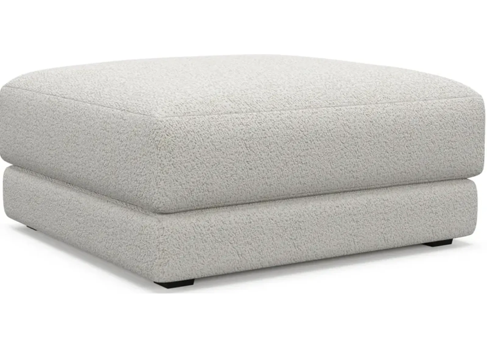 Malibu Ottoman - River Rock Ivory