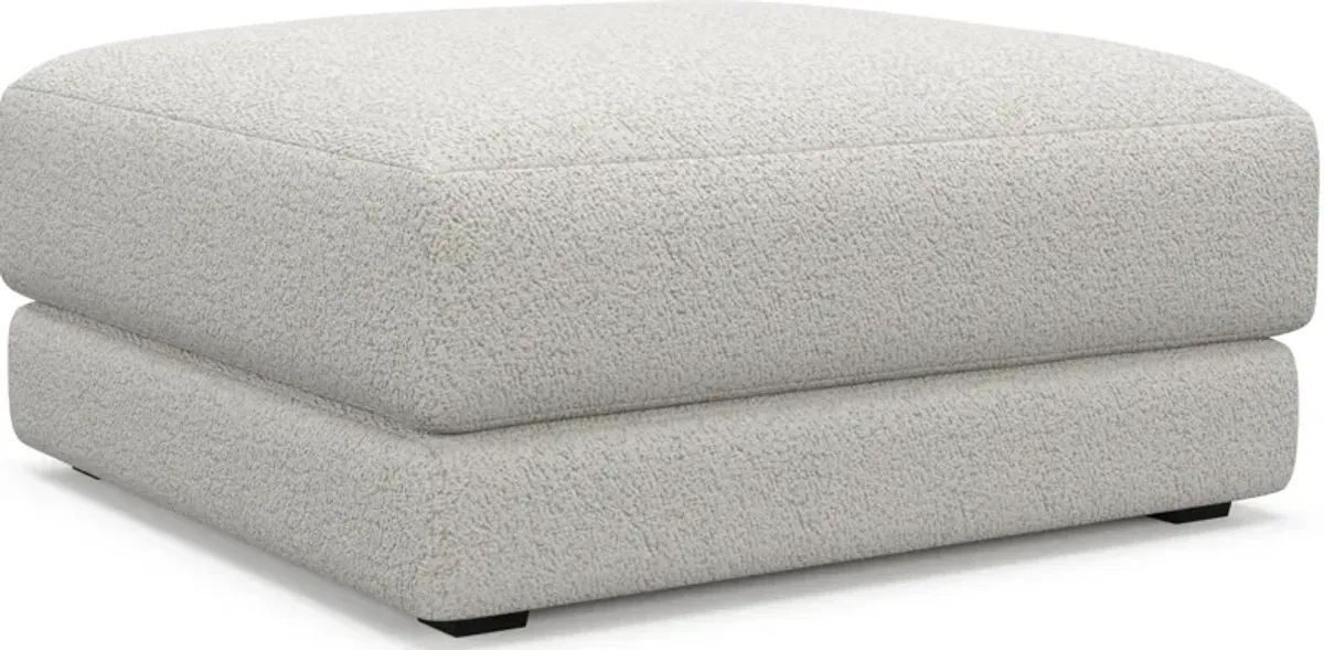 Malibu Ottoman - River Rock Ivory